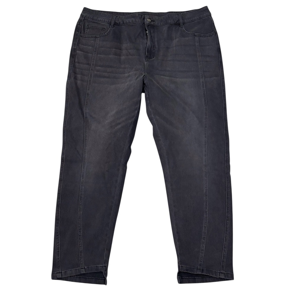 Halara NWT Black Flex Denim Ankle Cropped Stretch Denim 2X Plus
